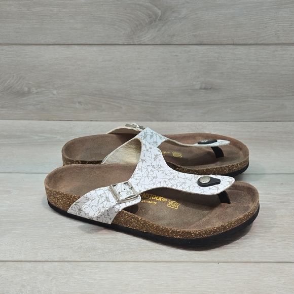 Birkenstock Women Gizeh Thong Sandals Slide Shoes Sz 38/7 Narrow - Picture 1 of 13